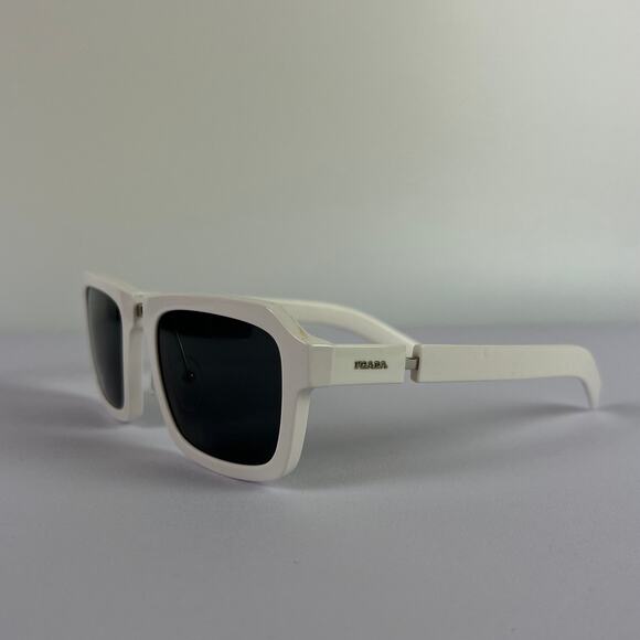 Prada Men's SPR09X SPR/09/X 4AO-5S0 White Square Sunglasses 53mm - Picture 2 of 16